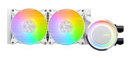 Msı Mag Coreliquid E240 Sessiz 4 Pin 2 Fanlı Sıvı Soğutmalı Rgb Masaüstü İşlemci Soğutucu Beyaz