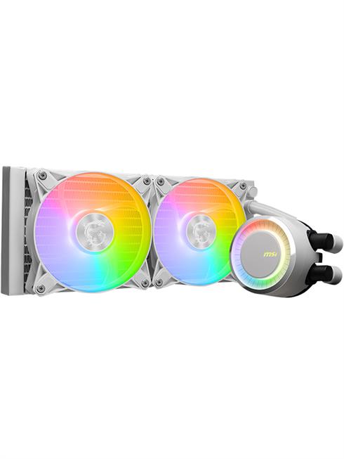 Msı Mag Coreliquid E240 Sessiz 4 Pin 2 Fanlı Sıvı Soğutmalı Rgb Masaüstü İşlemci Soğutucu Beyaz