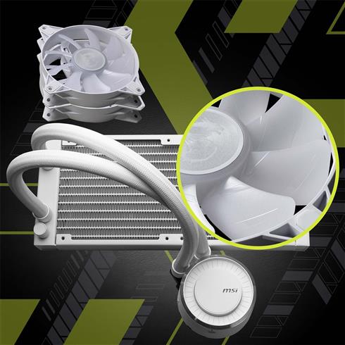 Msı Mag Coreliquid E240 Sessiz 4 Pin 2 Fanlı Sıvı Soğutmalı Rgb Masaüstü İşlemci Soğutucu Beyaz
