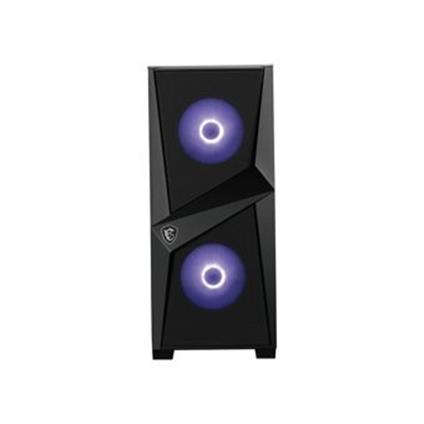 Msı Mag Forge 100M Temperlı Cam 2X120MM 1X120MM Argb Fan Psu Yok Gamıng Siyah Kasa