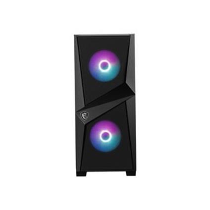 Msı Mag Forge 100R Temperlı Cam Argb Psu Yok 2X120MM 1X120MM Gamıng Atx Kasa Siyah