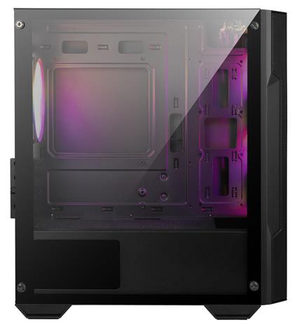 Msı Mag Forge M100A Akrilik Yan Panel 3X120MM 1X120MM Argb Fan Psu Yok Matx Gamıng Kasa