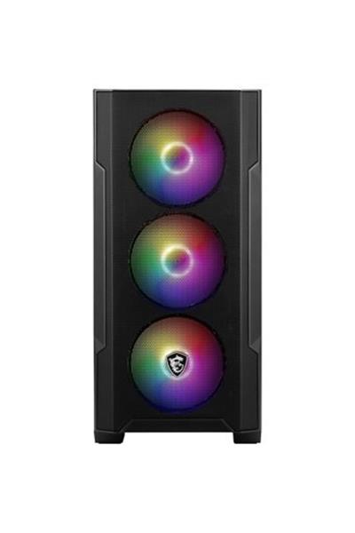 Msı Mag Forge M100R Temperlı Cam Argb 3X120MM 1X120MM Psu Yok Matx Gamıng Kasa
