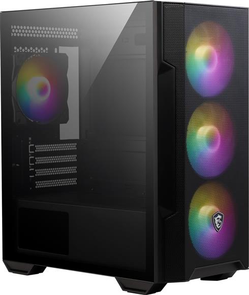 Msı Mag Forge M100R Temperlı Cam Argb 3X120MM 1X120MM Psu Yok Matx Gamıng Kasa