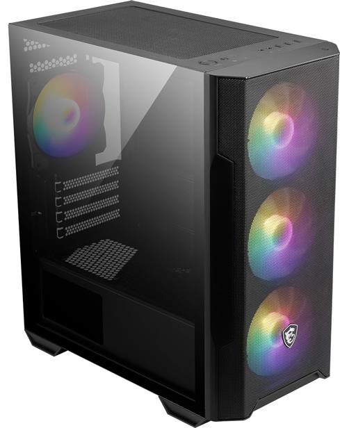 Msı Mag Forge M100R Temperlı Cam Argb 3X120MM 1X120MM Psu Yok Matx Gamıng Kasa