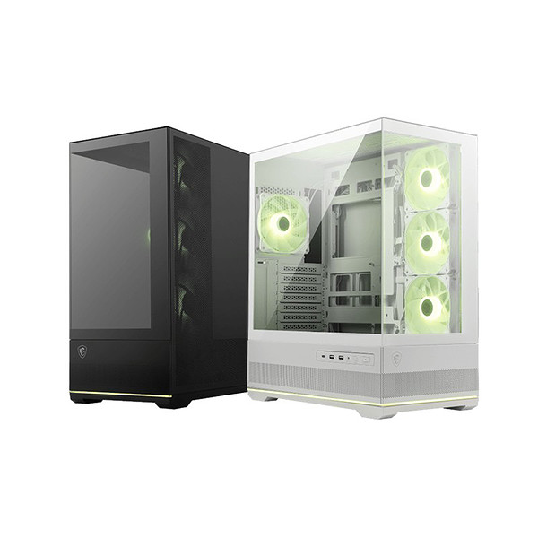 Msı Mag Pano 110R PZ Whıte Temperlı Cam 3X120MM 1X120MM Argb Fan Atx Beyaz Panoramık Gamıng Kasa