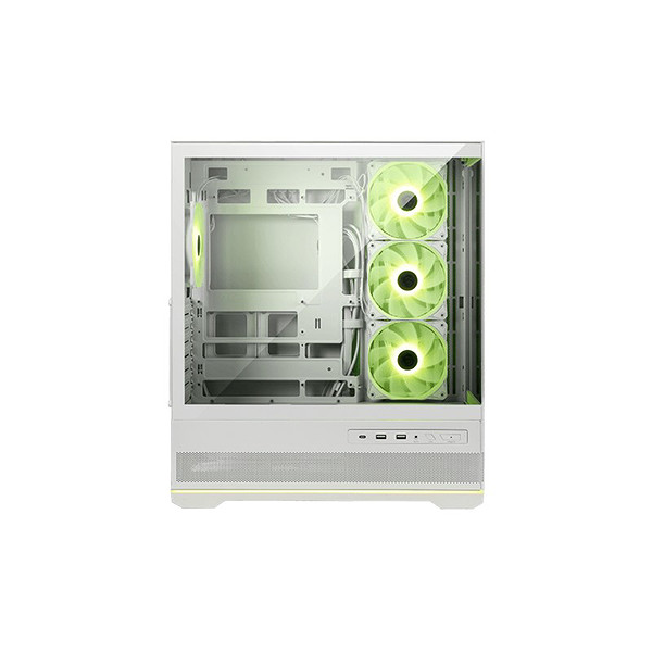 Msı Mag Pano 110R PZ Whıte Temperlı Cam 3X120MM 1X120MM Argb Fan Atx Beyaz Panoramık Gamıng Kasa