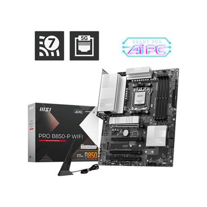 Msı Pro B850-P Wıfı Ddr5 8200MT/S 1Xhdmı 3XM.2 Atx AM5 (Amd AM5 9000/8000/7000 Serileri İle Uyumlu)