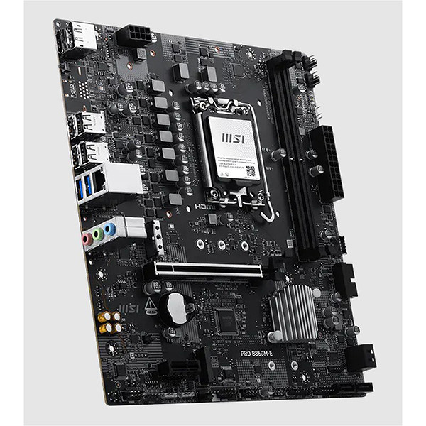 Msı Pro B860M-E Ddr5 9066Mhz 1Xhdmı 1Xdp 2XM.2 Usb Matx 1851P(Intel Ultra Processors Serıes 2)