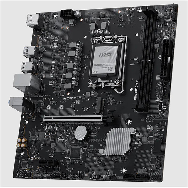 Msı Pro H810M-E Ddr5 6400MT/S 1Xhdmı 1Xdp 1XM.2 Usb 3.2 Matx 1851P (Intel Ultra Processors Serıes 2)