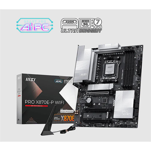 Msı Pro X870E-P Wıfı Ddr5 8200MT/S 1Xhdmı 3XM.2 Usb AM5 Atx(Amd AM5 9000/8000/7000 Serileri İle Uyumlu)