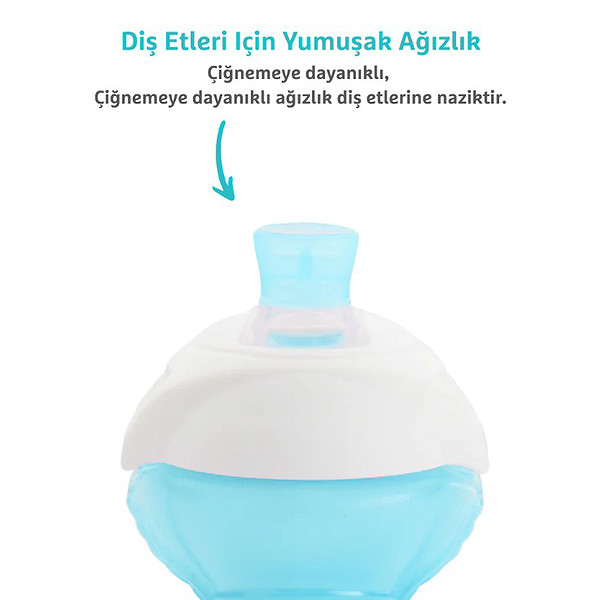 Munchkin Click Lock Isırmaya Dayanıklı Emzikli Bardak 9 Ay+ 296 Ml 90063 Mavi