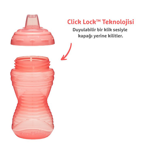 Munchkin Might Grip Alıştırma Bardağı 296Ml 9Ay+ Pembe