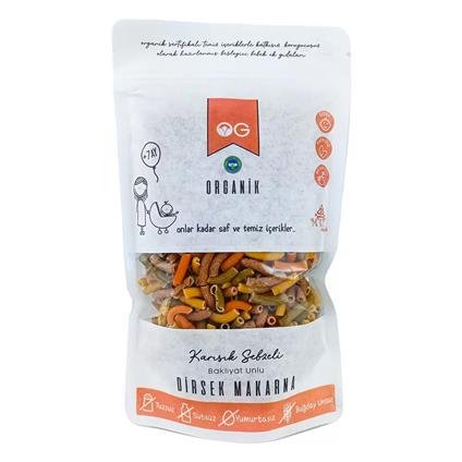 OG Natural Organik Sebzeli Bakliyat Unlu Dirsek Makarna 200G +7 Ay