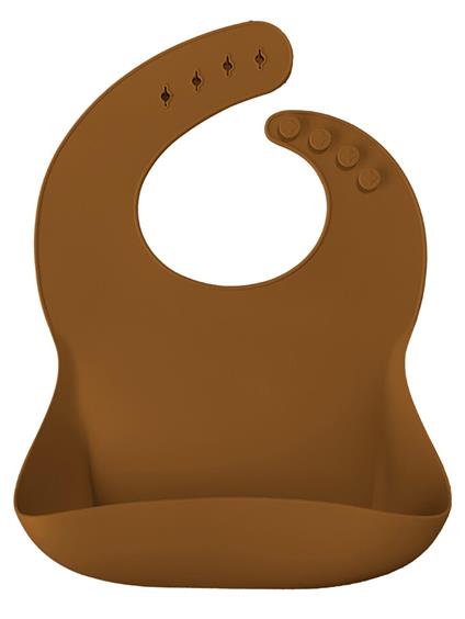 Oioi Basics Silikon Mama Önlüğü Woody Brown