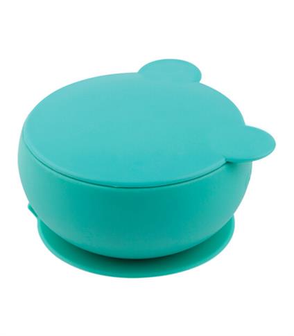 Oioi Blw I Silikon Beslenme Seti 3'Lü (Kaseli) Aqua Green