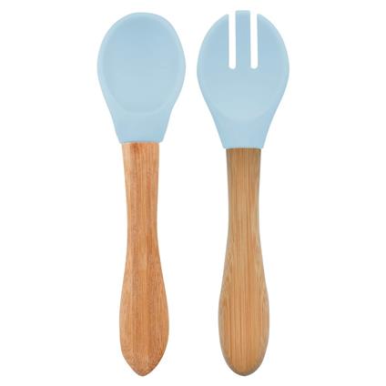 Oioi Mama Kaşığı Ve Çatal Seti Mineral Blue