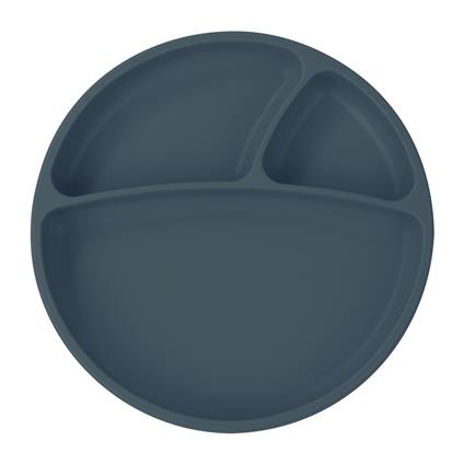 Oioi Porsiyon Vakum Tabanlı Silikon Tabak Deep Blue
