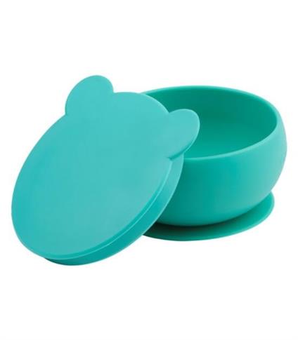 Oioi Silikon Kapaklı Kase Aqua Green