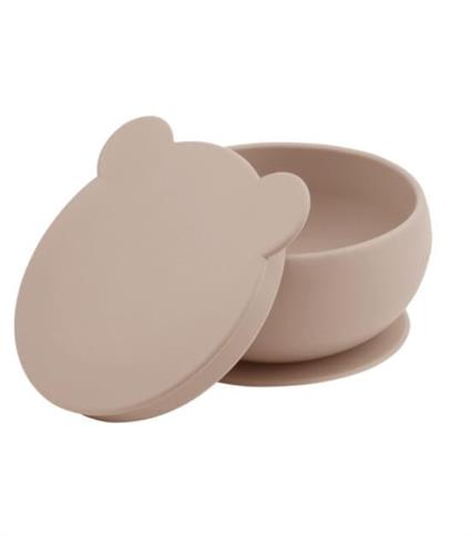Oioi Silikon Kapaklı Kase Bubble Beige