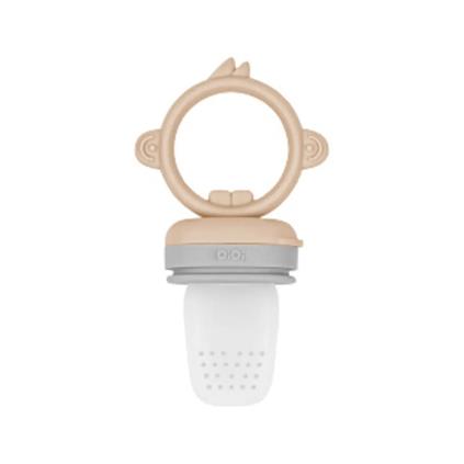 Oioi Meyve Sebze Alıştırıcı Püre Emziği Bubble Beige Powder Grey
