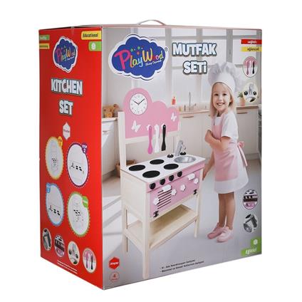 Ony-408 Ahşap Mutfak Seti -Onyıl Oyuncak