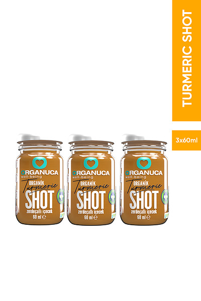 Organuca 3Lü Organik Zerdeçallı İçecek Turmeric Shot 60Ml