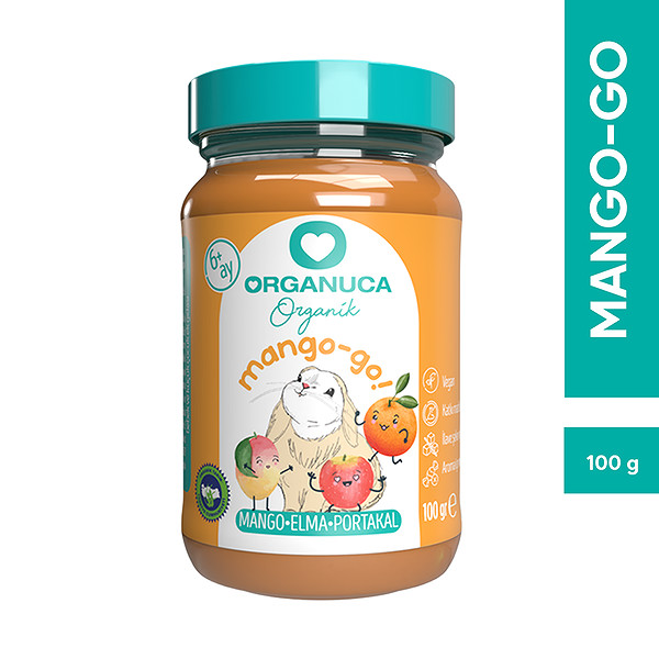Organuca Organik Ek Gıda Mango-Go 100G (Meyve-Sebze Püresi)