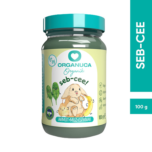 Organuca Organik Ek Gıda Seb-Cee 100G (Meyve-Sebze Püresi)