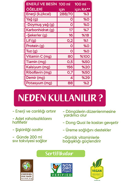 Organuca Pms Destekleyici Vitamin Takviyeli Bitki Çayı 200Ml