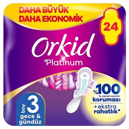 Orkid Ultra Platinum Gece Ped 24'Lü