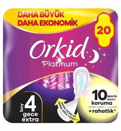 Orkid Ultra Platinum Gece Extra Ped 20'Li