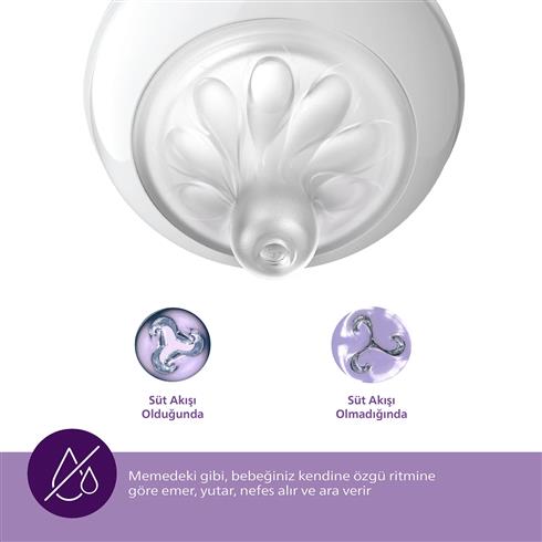 Philips Avent Doğal Tepkili Natural Response 2'Li Biberon Emziği No:3 1+ Ay