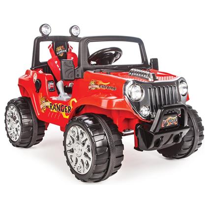 Pilsan Ranger 12 V Üstü Açık Tek Kişilik Akülü Jip Kırmızı