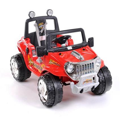 Pilsan Ranger 12 V Üstü Açık Tek Kişilik Akülü Jip Kırmızı