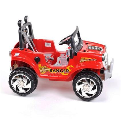 Pilsan Ranger 12 V Üstü Açık Tek Kişilik Akülü Jip Kırmızı
