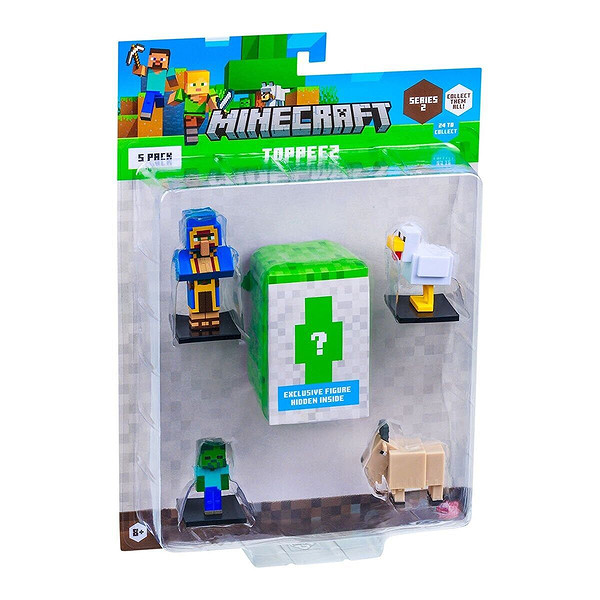 Pmı/MC2240 Minecraft 3D Toppeez 5Lİ Figür Seti Asorti