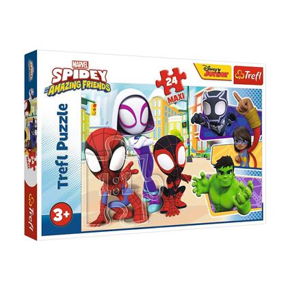 Puzzle-14348 Maxi Spidey And His 24 Parça Çocuk Puzzle -Vardem