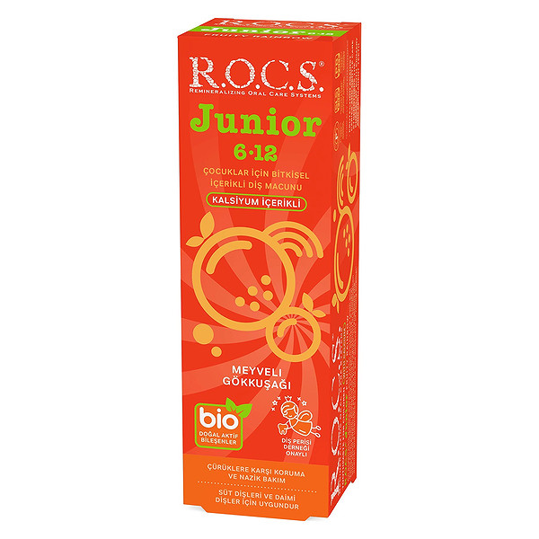 R.O.C.S. Junior Diş Macunu 6-12 Yaş 60 Ml Meyveli Gökkuşağı
