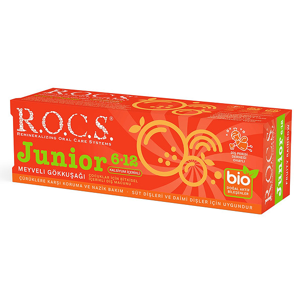 R.O.C.S. Junior Diş Macunu 6-12 Yaş 60 Ml Meyveli Gökkuşağı