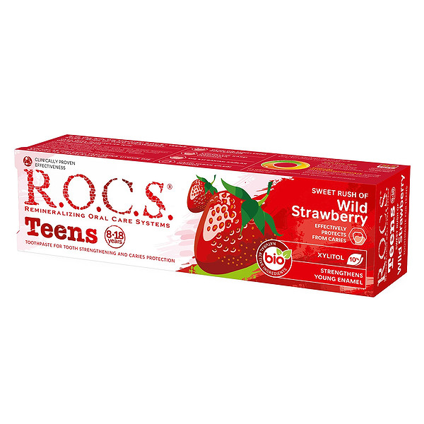 R.O.C.S. Teen Yaban Çileği Diş Macunu 8-18 Yaş 60 Ml