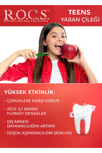 R.O.C.S. Teen Yaban Çileği Diş Macunu 8-18 Yaş 60 Ml