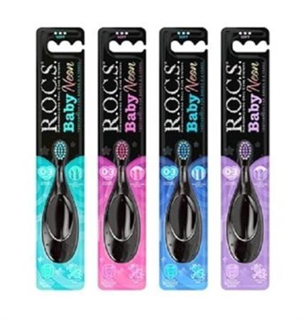 R.O.C.S.Baby Neon Ekstra Soft Diş Fırçası 0-3 Yaş