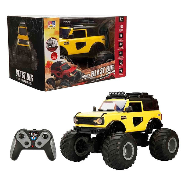 S01005090 -Sun-Rst-R/C Araba1/8 Pff-Road F/F Ses/Işık 3.7V.Usb 2.4Ghz.2R.