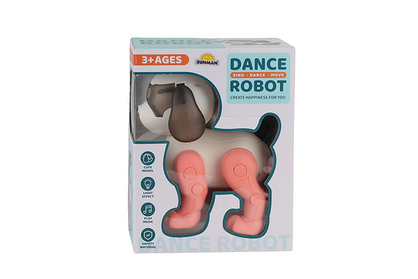 S01005107 -Sun-Rst-Robot Köpek Dans Müzik/Işık B/O 2R.