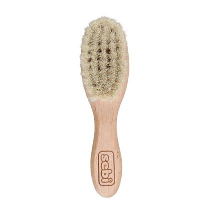 Sebi Bebe Doğal Keçi Kılı Fırça Ve Tarak Seti