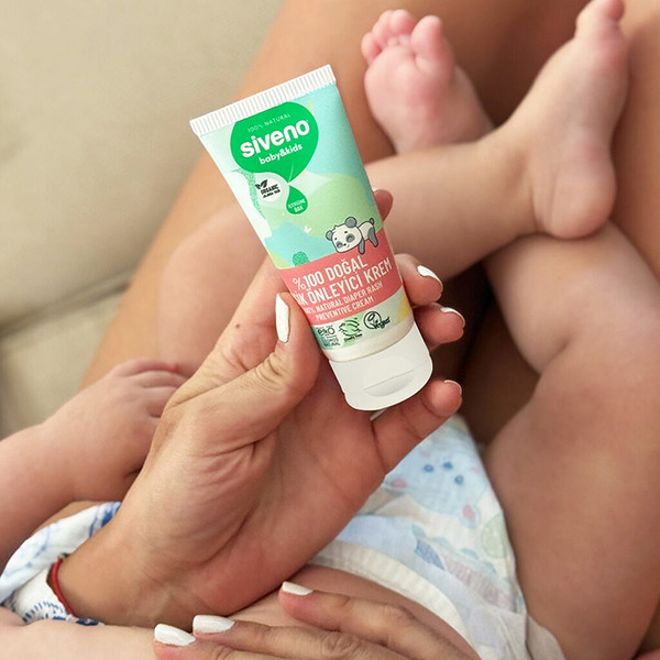 Siveno %100 Doğal Bebek Pişik Önleyici Jel Krem 50 Ml