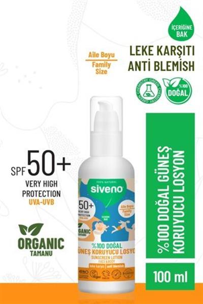 Siveno Doğal 100 Ml 50 Faktör Çocuk Güneş Losyonu