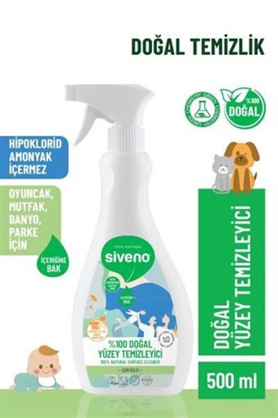 Siveno %100 Doğal Yüzey Temizleyici Bitkisel Leke Çıkarıcı Arındırıcı Mermer Fayans Ahşap Yüzeyler 500 ML