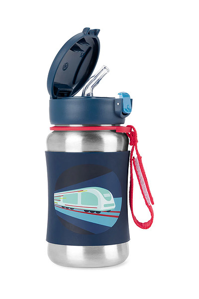 Skip Hop Zoo Pipetli Paslanmaz Çelik Suluk 350 Ml Tren